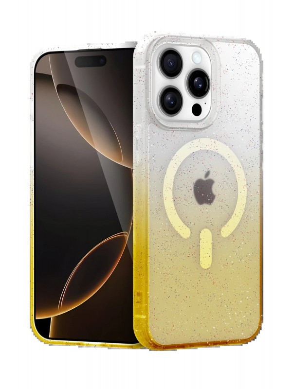 LRZ02 Apple iPhone 15 Pro Pummel Shiny Magsafe Kapak - Gold&hellip;