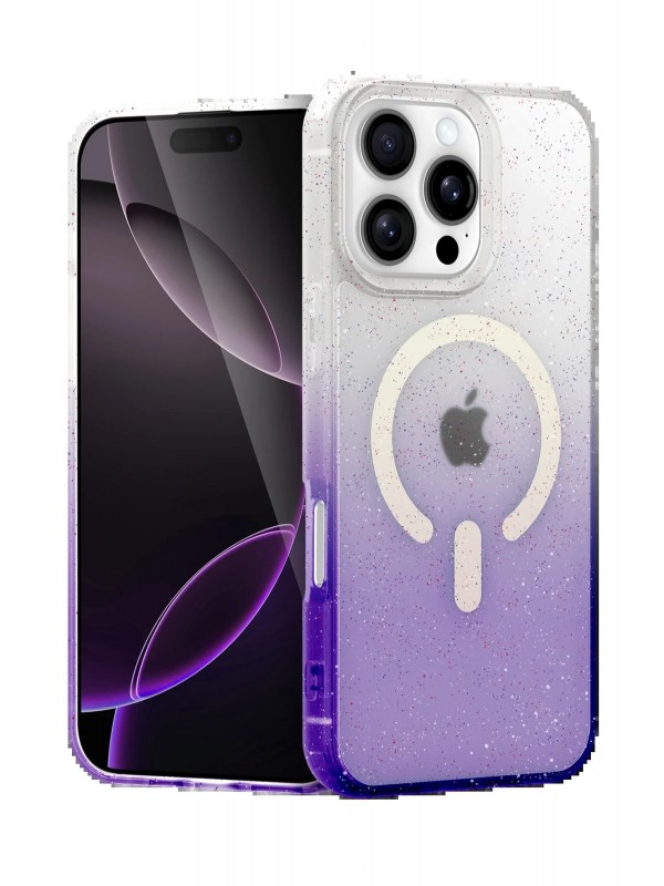 LRZ02 Apple iPhone 16 Pro Pummel Shiny Magsafe Kapak - Mor&hellip;