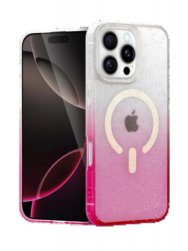 LRZ02 Apple iPhone 16 Pro Pummel Shiny Magsafe Kapak - Pembe&hellip;