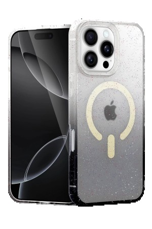 LRZ02 Apple iPhone 16 Pro Pummel Shiny Magsafe Kapak - Siyah&hellip;