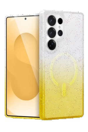 LRZ02 Samsung Galaxy S24 Ultra Pummel Shiny Magsafe Kapak - Gold&hellip;