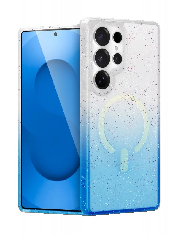 LRZ02 Samsung Galaxy S24 Ultra Pummel Shiny Magsafe Kapak - Mavi&hellip;