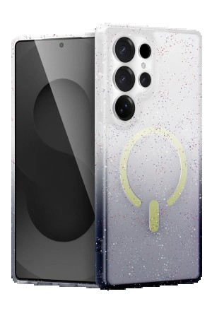 LRZ02 Samsung Galaxy S24 Ultra Pummel Shiny Magsafe Kapak - Siyah&hellip;