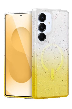 LRZ02 Samsung Galaxy S25 Pummel Shiny Magsafe Kapak - Gold&hellip;