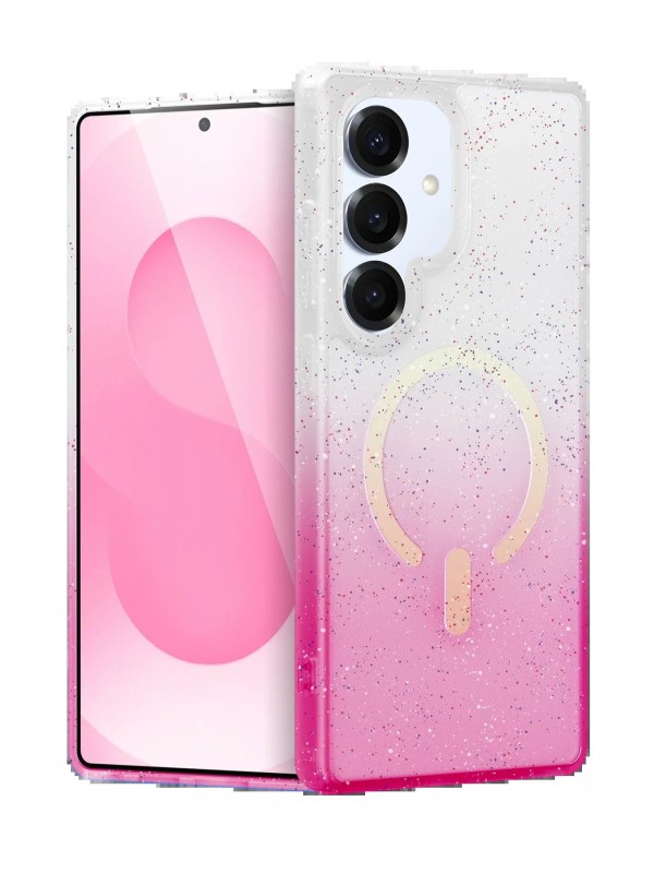 LRZ02 Samsung Galaxy S25 Pummel Shiny Magsafe Kapak - Pembe&hellip;