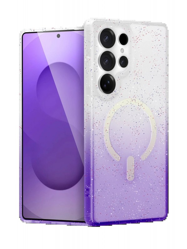 LRZ02 Samsung Galaxy S25 Ultra Pummel Shiny Magsafe Kapak - Mor&hellip;