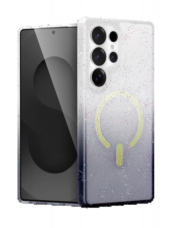 LRZ02 Samsung Galaxy S25 Ultra Pummel Shiny Magsafe Kapak - Siyah&hellip;