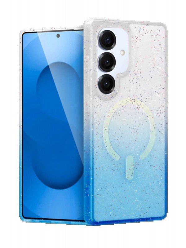 LRZ02 Samsung Galaxy S25 Plus Pummel Shiny Magsafe Kapak - Mavi&hellip;