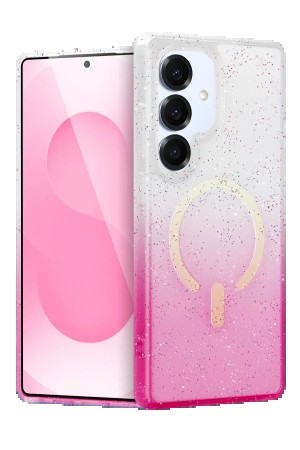 LRZ02 Samsung Galaxy S25 Plus Pummel Shiny Magsafe Kapak - Pembe&hellip;