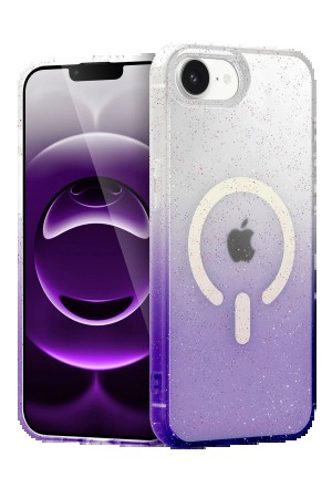 LRZ02 Apple iPhone 16E Pummel Shiny Magsafe Kapak - Mor&hellip;