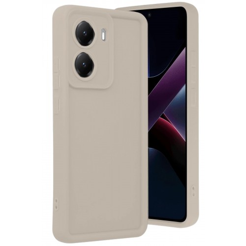 LRZ02 Xiaomi Poco X7 Pro Viera Silikon - Krem