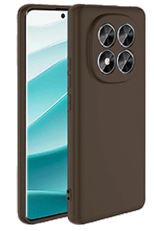 LRZ02 Xiaomi Redmi Note 14 Pro 5G Kılıf First Silikon - Kahverengi&hellip;