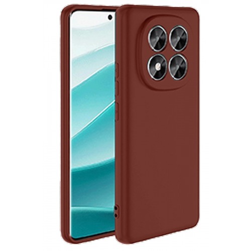 LRZ02 Xiaomi Redmi Note 14 Pro 5G Kılıf First Silikon - Bordo