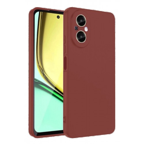 LRZ02 Realme 12 Lite Kılıf First Silikon - Bordo