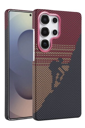 LRZ02 Samsung Galaxy S24 Ultra Vega Magsafe Kapak - Kırmızı&hellip;