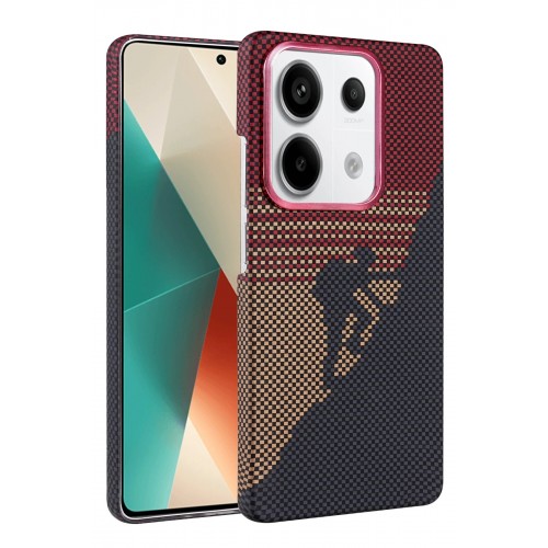 LRZ02 Xiaomi Redmi Note 13 Pro 4G Vega Magsafe Kapak - Kırmızı