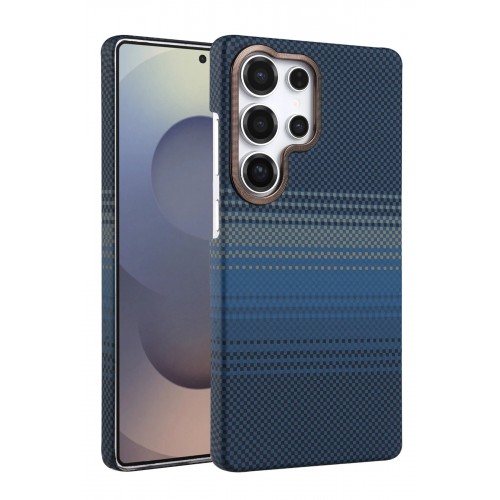 LRZ02 Samsung Galaxy S23 Ultra Vega Magsafe Kapak - Mavi