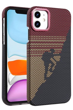 LRZ02 Apple iPhone 11 Vega Magsafe Kapak - Kırmızı&hellip;