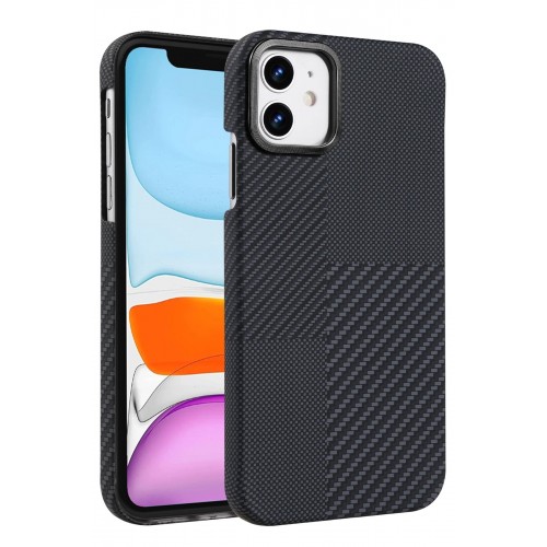 LRZ02 Apple iPhone 11 Vega Magsafe Kapak - Siyah