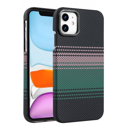 LRZ02 Apple iPhone 11 Vega Magsafe Kapak - Yeşil