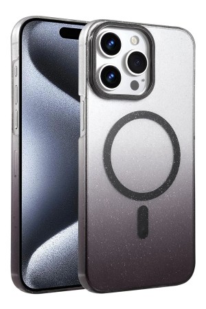 LRZ02 Apple iPhone 14 Pro Max Glossy Magsafe Kapak - Siyah&hellip;