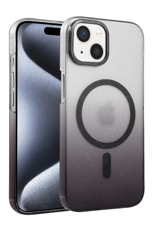 LRZ02 Apple iPhone 15 Plus Glossy Magsafe Kapak - Siyah&hellip;