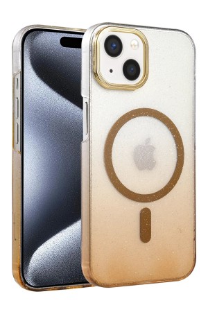 LRZ02 Apple iPhone 15 Plus Glossy Magsafe Kapak - Çöl Titanyum&hellip;