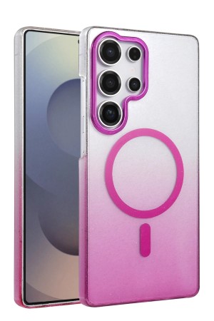 LRZ02 Samsung Galaxy S23 Ultra Glossy Magsafe Kapak - Mor&hellip;