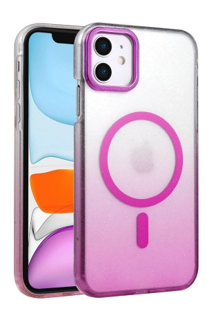 LRZ02 Apple iPhone 12 Glossy Magsafe Kapak - Mor&hellip;