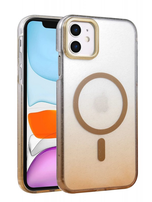 LRZ02 Apple iPhone 12 Glossy Magsafe Kapak - Çöl Titanyum&hellip;