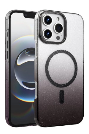 LRZ02 Apple iPhone 16 Pro Glossy Magsafe Kapak - Siyah&hellip;