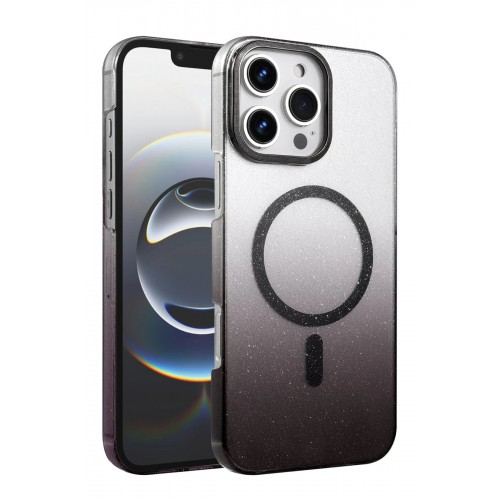 LRZ02 Apple iPhone 16 Pro Glossy Magsafe Kapak - Siyah