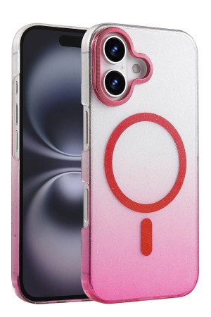 LRZ02 Apple iPhone 16 Plus Glossy Magsafe Kapak - Pembe&hellip;