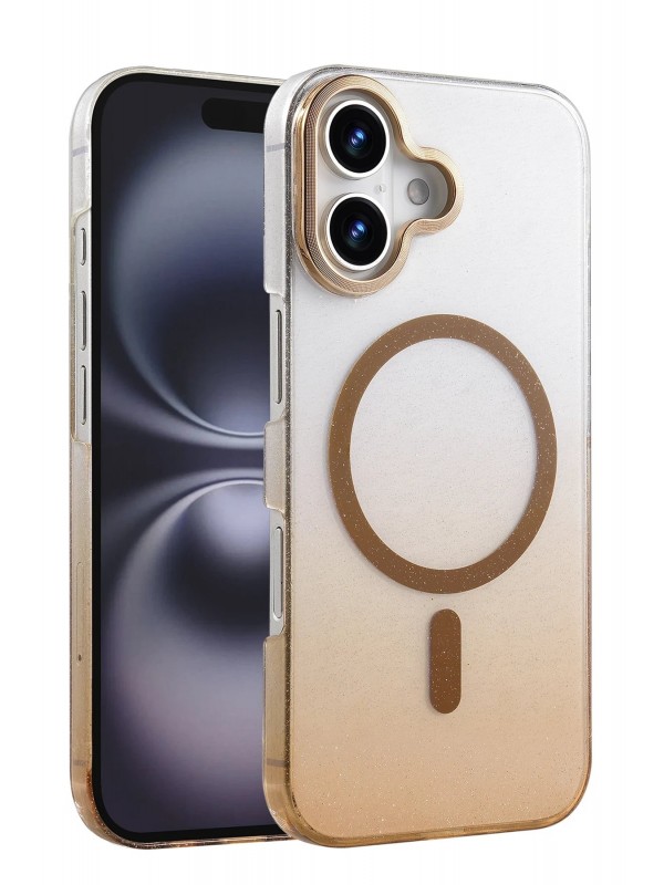 LRZ02 Apple iPhone 16 Plus Glossy Magsafe Kapak - Çöl Titanyum&hellip;
