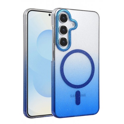 LRZ02 Samsung Galaxy S23 FE Glossy Magsafe Kapak - Mavi