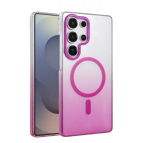 LRZ02 Samsung Galaxy S24 Ultra Glossy Magsafe Kapak - Mor