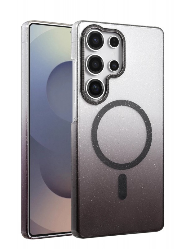 LRZ02 Samsung Galaxy S24 Ultra Glossy Magsafe Kapak - Siyah&hellip;