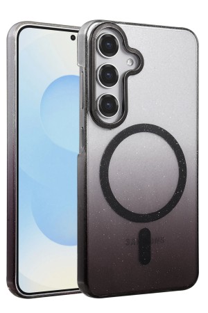 LRZ02 Samsung Galaxy S25 Glossy Magsafe Kapak - Siyah&hellip;