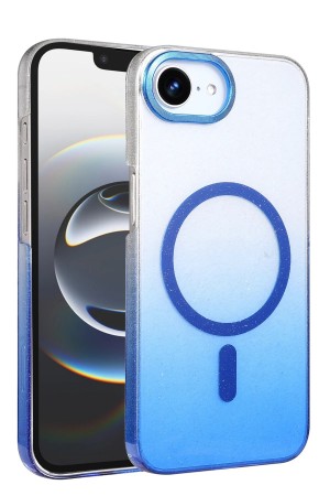 LRZ02 Apple iPhone 16E Glossy Magsafe Kapak - Mavi&hellip;