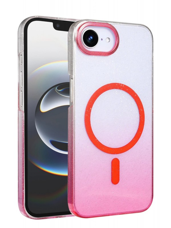 LRZ02 Apple iPhone 16E Glossy Magsafe Kapak - Pembe&hellip;