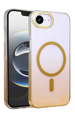 LRZ02 Apple iPhone 16E Glossy Magsafe Kapak - Çöl Titanyum&hellip;