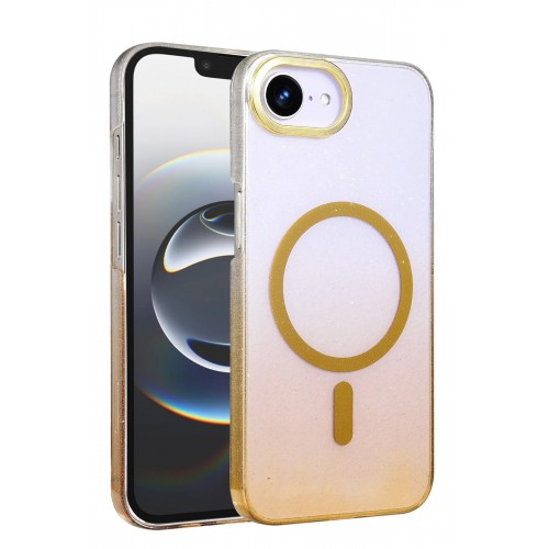 LRZ02 Apple iPhone 16E Glossy Magsafe Kapak - Çöl Titanyum