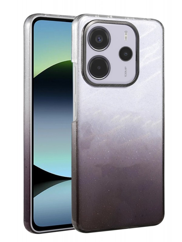 LRZ02 Xiaomi Redmi Note 14 4G Glossy Kapak - Siyah&hellip;