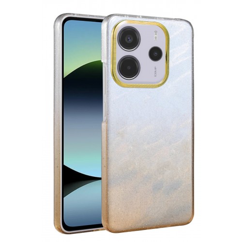 LRZ02 Xiaomi Redmi Note 14 4G Glossy Kapak - Çöl Titanyum