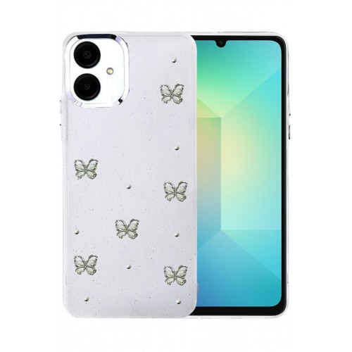 LRZ02 Samsung Galaxy A06 Fiyonk Desenli Kapak - Desen 1