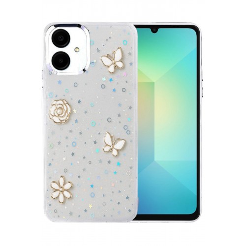 LRZ02 Samsung Galaxy A06 Fiyonk Desenli Kapak - Desen 2