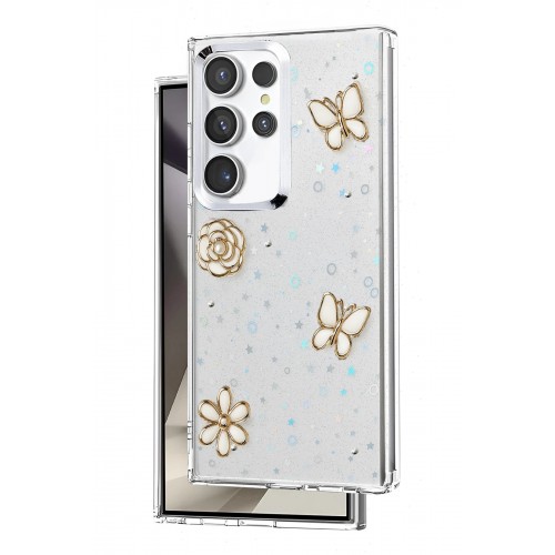 LRZ02 Samsung Galaxy S25 Ultra Fiyonk Desenli Kapak - Desen 2