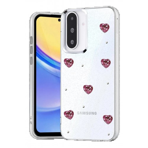 LRZ02 Samsung Galaxy A36 Fiyonk Desenli Kapak - Desen 4