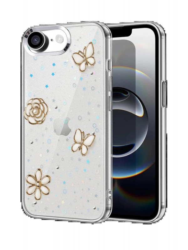 LRZ02 Apple iPhone 16E Fiyonk Desenli Kapak - Desen 2&hellip;