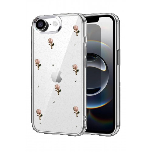 LRZ02 Apple iPhone 16E Fiyonk Desenli Kapak - Desen 5